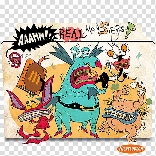 Aaahh Real Monsters series and season icons, Aaahh!!! Real Monsters ( transparent background PNG clipart