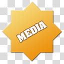 Colour Badges, Media icon transparent background PNG clipart