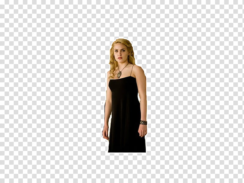 Rosalie Hale con contorno, woman wears black camisole transparent background PNG clipart