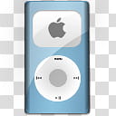 iPod Aqua PC, iPod mini Blue icon transparent background PNG clipart