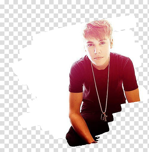 Botones y Manchas Justin Bieber, women's red crew neck shirt transparent background PNG clipart