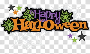 Halloween s, happy Halloween text overlay transparent background PNG clipart