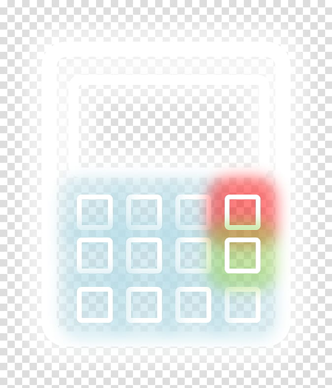 Glow In The Dark v , white calculator light illustration transparent background PNG clipart