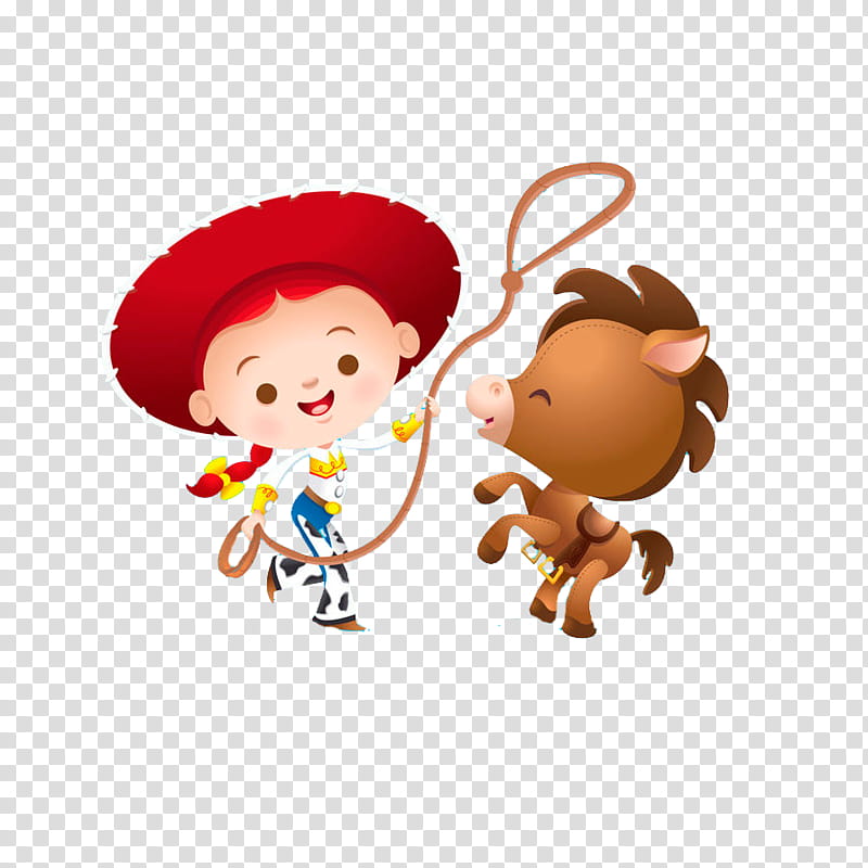 KAWAII DISNEY, Toy Story cowgirl illustration transparent background PNG clipart