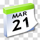 WinXP ICal, March  calendar illustration transparent background PNG clipart