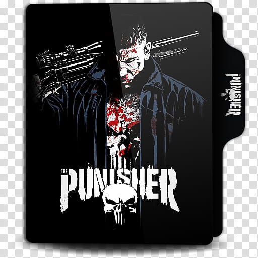 The Punisher TV Series  Folder Icon, The Punisher (c) transparent background PNG clipart