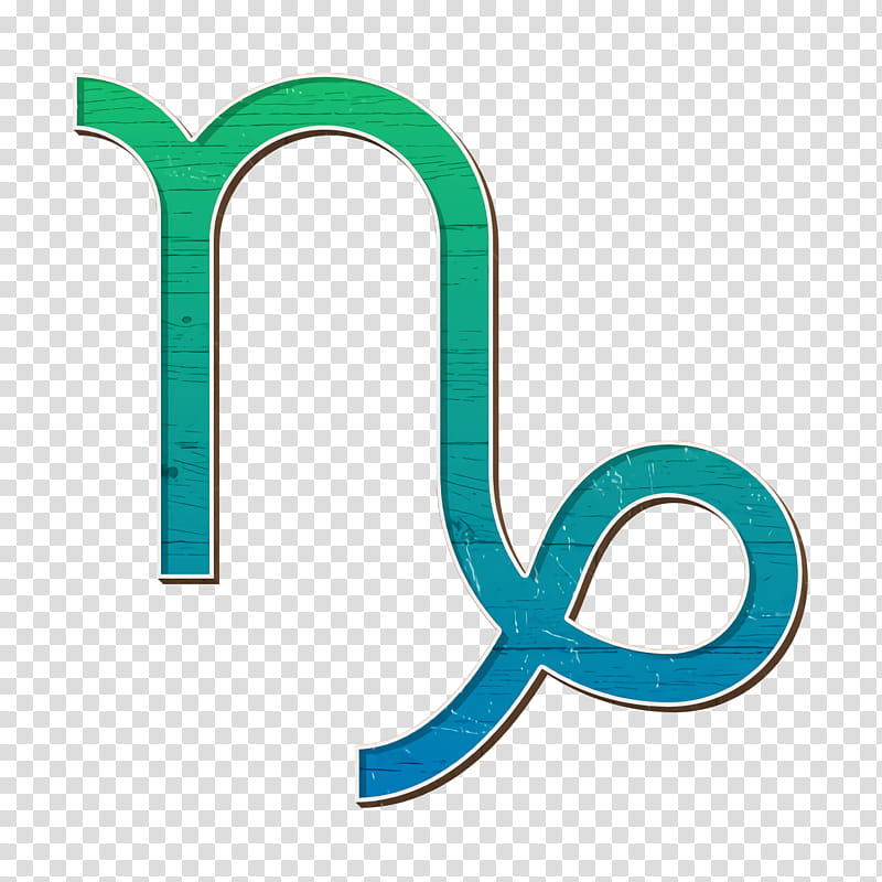 Esoteric icon Capricorn icon, Turquoise, Aqua, Teal, Line, Symbol transparent background PNG clipart
