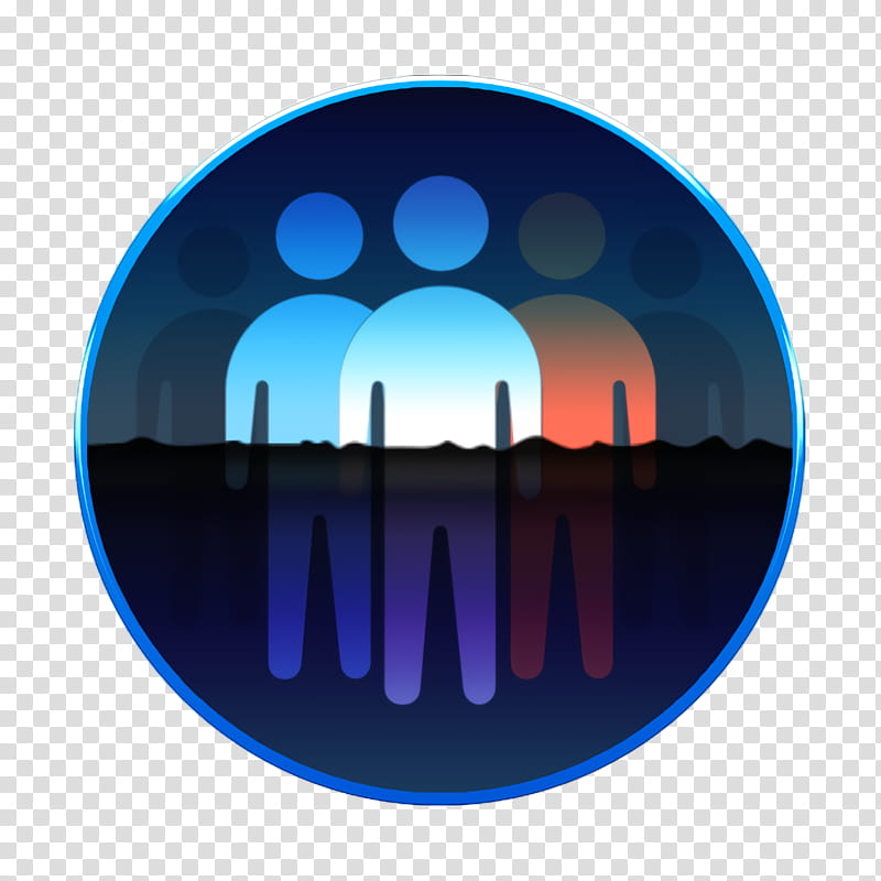 Teamwork and Organization icon Team icon, Blue, Human Settlement, Circle, City, Electric Blue, Skyline, Logo transparent background PNG clipart