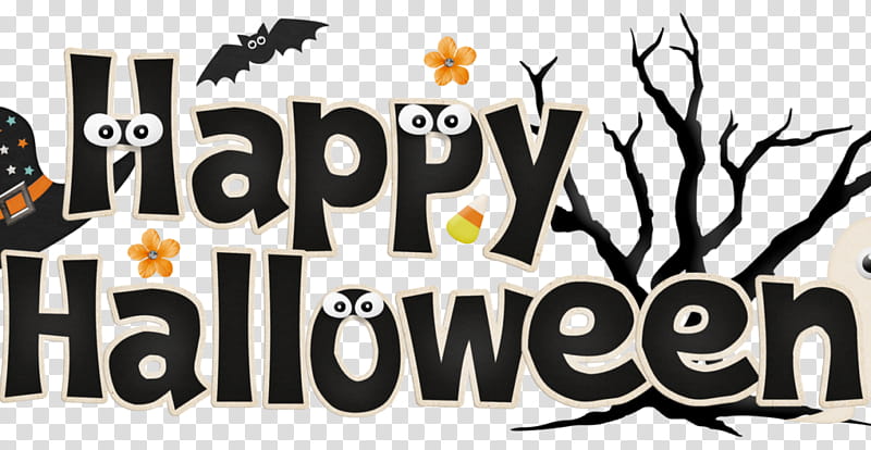 Halloween Cartoon, Halloween , Logo, Happiness, Text, Banner, Recreation, Advertising transparent background PNG clipart