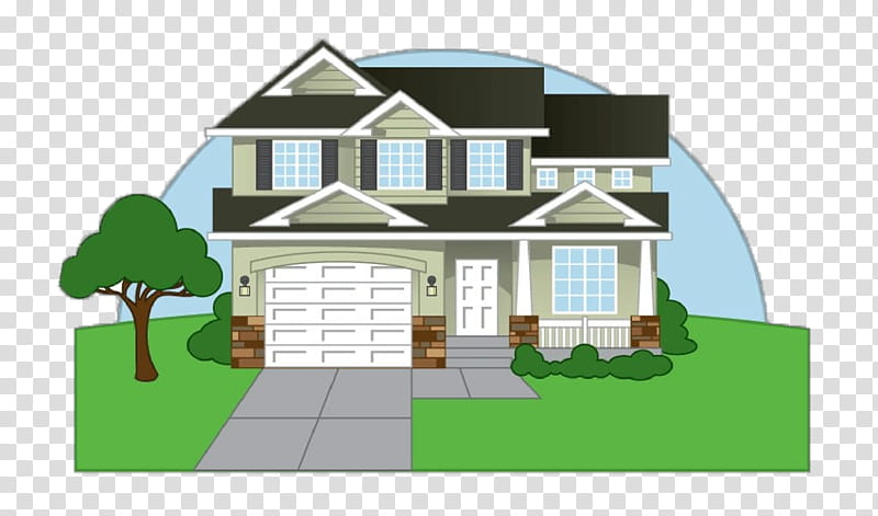 home property house real estate roof, Green, Residential Area, Land Lot, Building transparent background PNG clipart