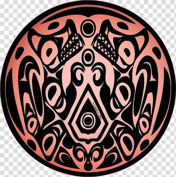 Escudo cullen volturi quileute, black and red tribal art transparent background PNG clipart