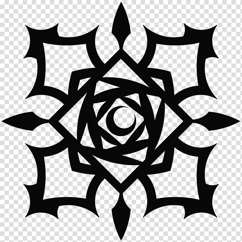 High res Vampire Knight crest, black tribal icon transparent background PNG clipart