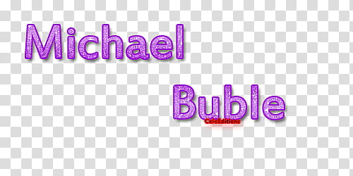 Texto Michael Buble transparent background PNG clipart