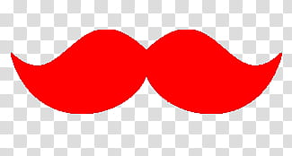 Mostachos, red mustache transparent background PNG clipart