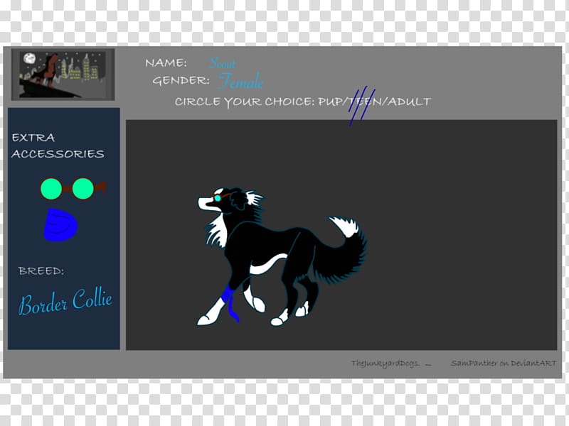 Scout~ Junkyard Dog transparent background PNG clipart