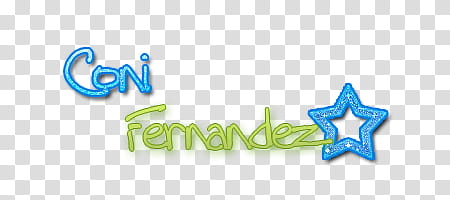 Texto Coni Fernandez transparent background PNG clipart