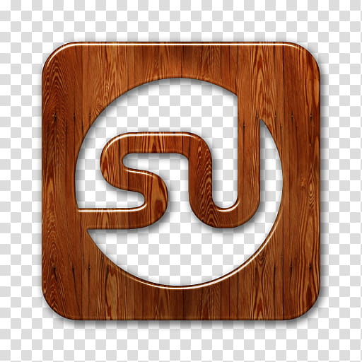 Wood Social Networking Icons, stumbleupon logo square webtreatsetc transparent background PNG clipart