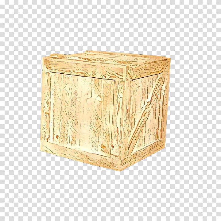 wood box furniture hardwood table, Beige, Plywood transparent background PNG clipart