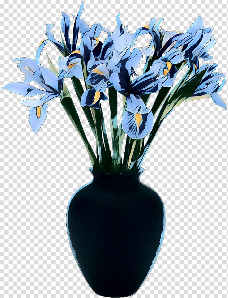 Blue Iris Flower, Vase, Floral Design, Cut Flowers, Artificial Flower, Plant, Flowerpot, Iris Reticulata transparent background PNG clipart