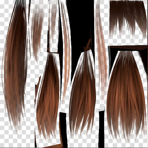DOALR Mugen Tenshin Shinobi for XNALara XPS, brown and black hair collage transparent background PNG clipart