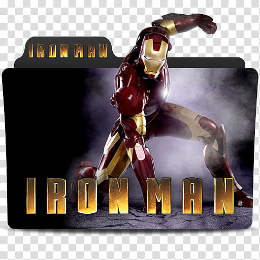 MARVEL Cinematic Universe Folder Icons Phase One, ironman, Iron Man folder illustration transparent background PNG clipart