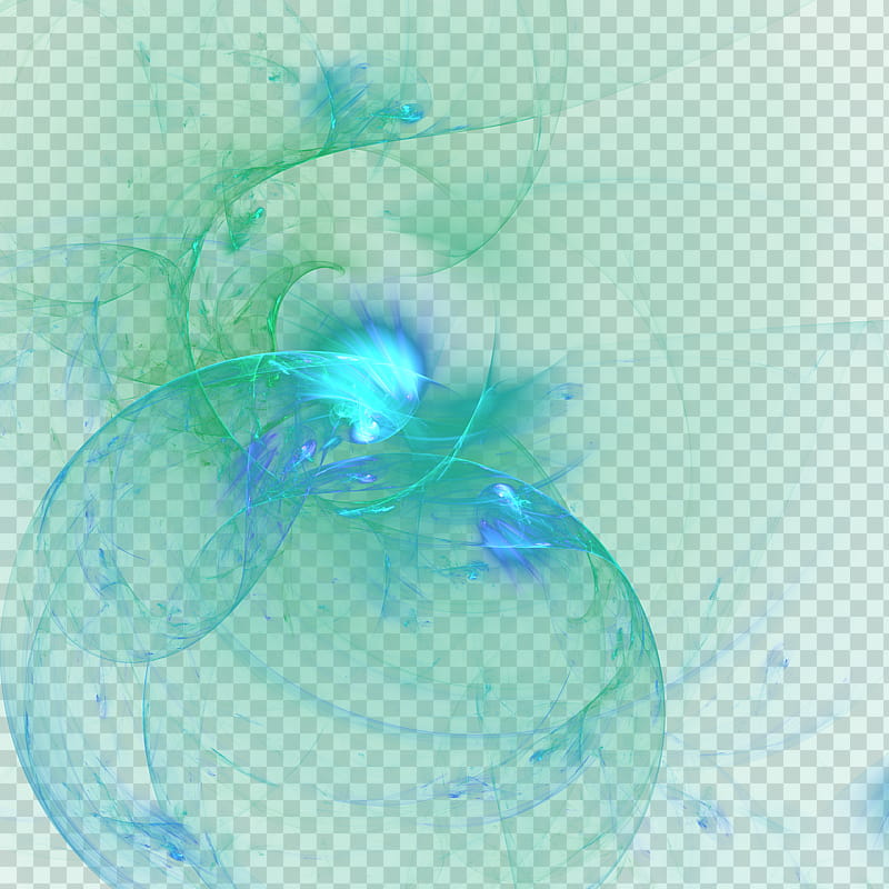 Fractal  , green light waves illustration transparent background PNG clipart
