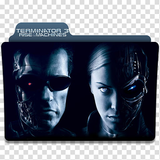 T movies folder icon pack, terminator transparent background PNG clipart