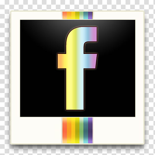Polaroids Social Icons, Facebook transparent background PNG clipart