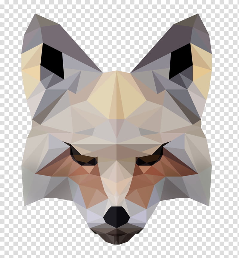 Fox, Low Poly, Animal, Digital Art, Arctic Fox, Dog, Car, Polygon transparent background PNG clipart