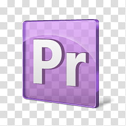D Glass Adobe CS Icons, PremierPro transparent background PNG clipart