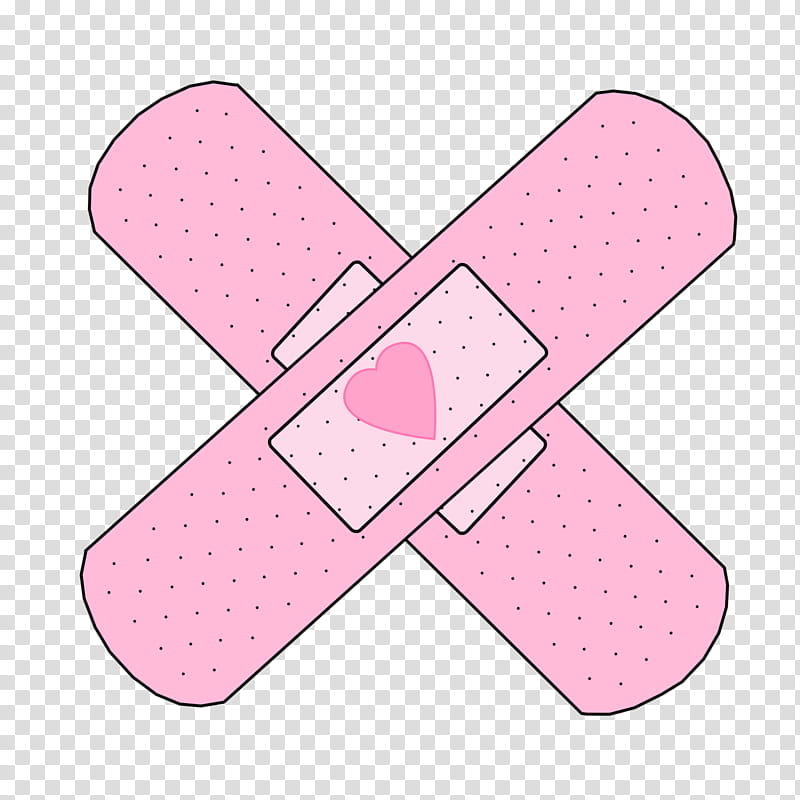Watch, two pink band aids transparent background PNG clipart