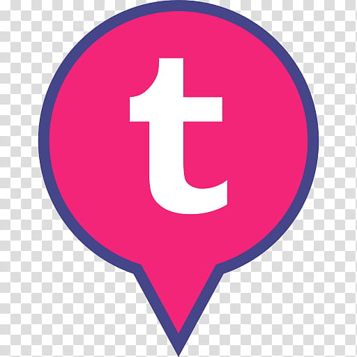 Social Media Icons, Logo, Line, Tumblr, Pink M, Lapel Pin, Area, Symbol, Magenta transparent background PNG clipart