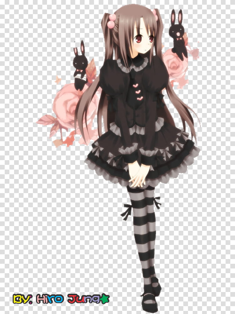 Anime Lolitas Renders, Hime cut transparent background PNG clipart