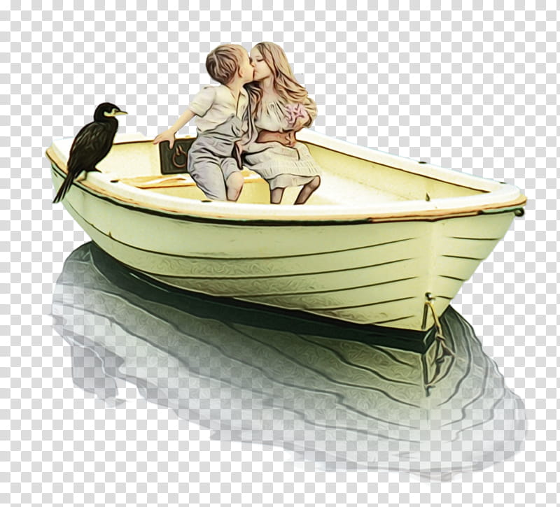 table watercraft rowing dinghy furniture boat, Watercolor, Paint, Wet Ink, Fictional Character transparent background PNG clipart