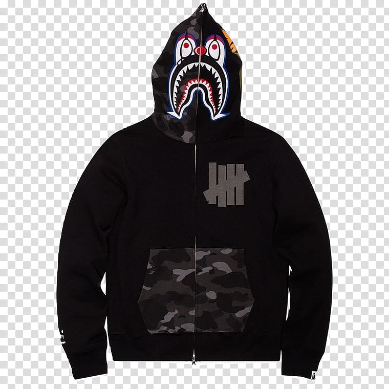 Supreme Hoodie Tshirt Bathing Ape Undefeated Clothing Jacket Zipper Transparent Background Png Clipart Hiclipart - supremethe north face jacket w white crewneck roblox