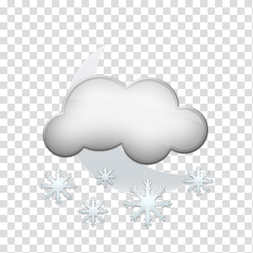 SILq Weather Icons, snow night transparent background PNG clipart