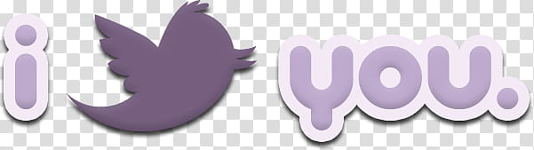 I Tweet You lilac transparent background PNG clipart