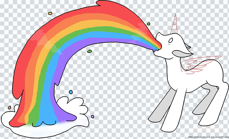RainbBLEHH, Pony Base, unicorn breathing rainbow illustratio transparent background PNG clipart