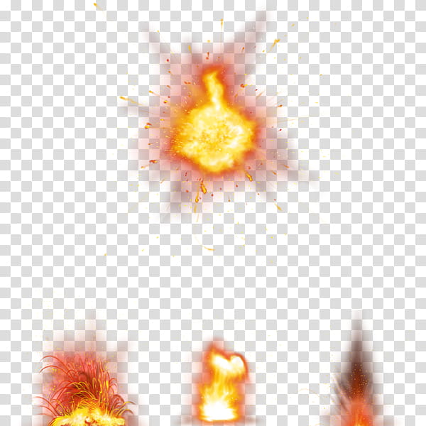 Cartoon Explosion, Fire, Flame, Yellow, Orange transparent background PNG clipart