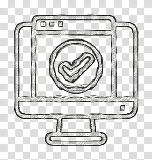 Service icon Check icon Type of Website icon, Line Art, Coloring Book, Drawing transparent background PNG clipart thumbnail