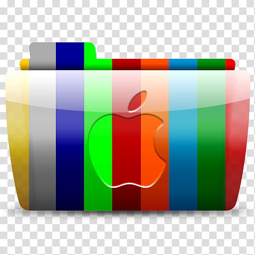 Colorflow   eb Apple, multicolored Apple file folder transparent background PNG clipart