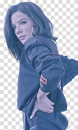 blue electric blue outerwear sleeve transparent background PNG clipart thumbnail