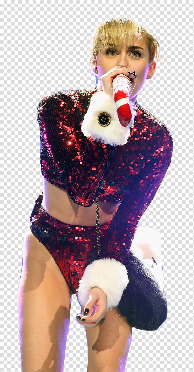 Miley Cyrus Jingle bells  Performance transparent background PNG clipart