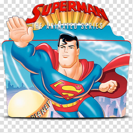 Superman The Animated Series, Superman The Animated Series folder icon transparent background PNG clipart