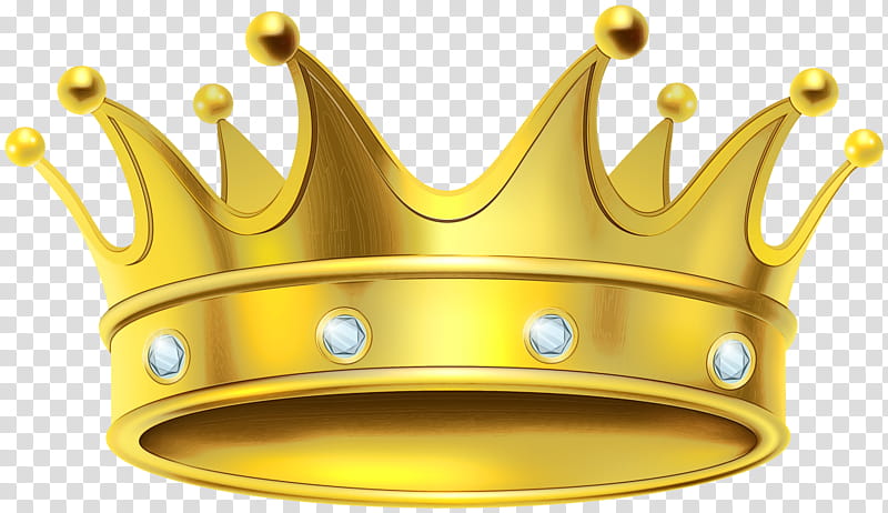 Cartoon Crown, Tiara, Web Design, Yellow, Metal transparent background PNG clipart