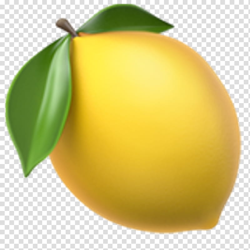 Apple Emoji, Lemon, Emoji Domain, Lemonade, Sticker, Sour, Fruit, Pile Of Poo Emoji, Food, Apple Color Emoji transparent background PNG clipart