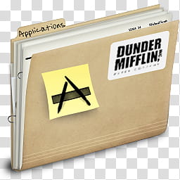 The Office Collection, App Store Dunder Mifflin folder transparent background PNG clipart