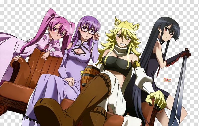 Night Raid Girls (Akame ga Kill!), HD Render, Akame Ga Kill anime transparent background PNG clipart