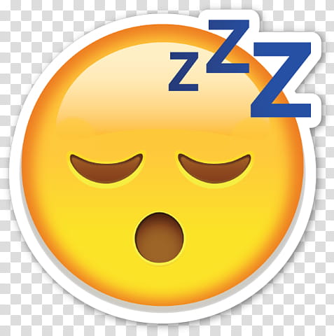 EMOJI STICKER , sleeping emoji transparent background PNG clipart