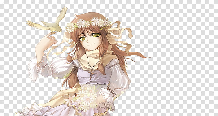 Ragnarok, brown-haired female anime character illustration transparent background PNG clipart